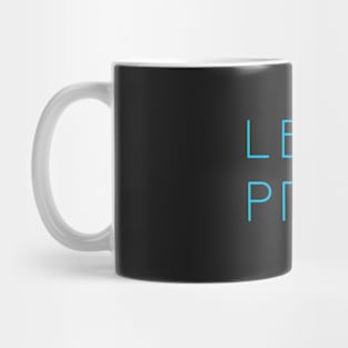 Let's Pray Light Blue Mug